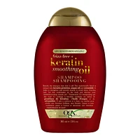 OGX Frizz-Free + Keratin Smoothing Oil 5-In-1 Benefits Shampoo - 385ml