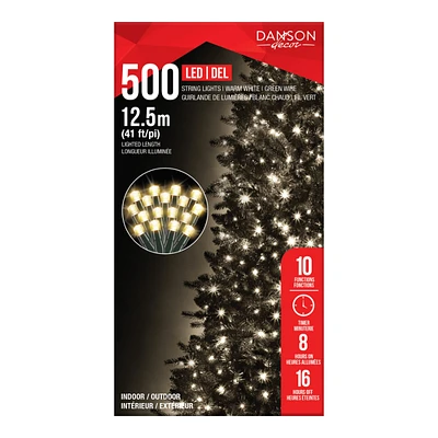 Danson Decor LED String Lights - Warm White - 12.5m