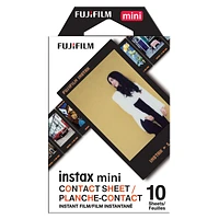 Fujifilm Instax Mini Contact Sheet Instant Film - 10 Pack