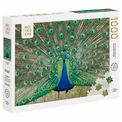 Pierre Belvedere Blue Peacock Jigsaw Puzzle - 1000pc
