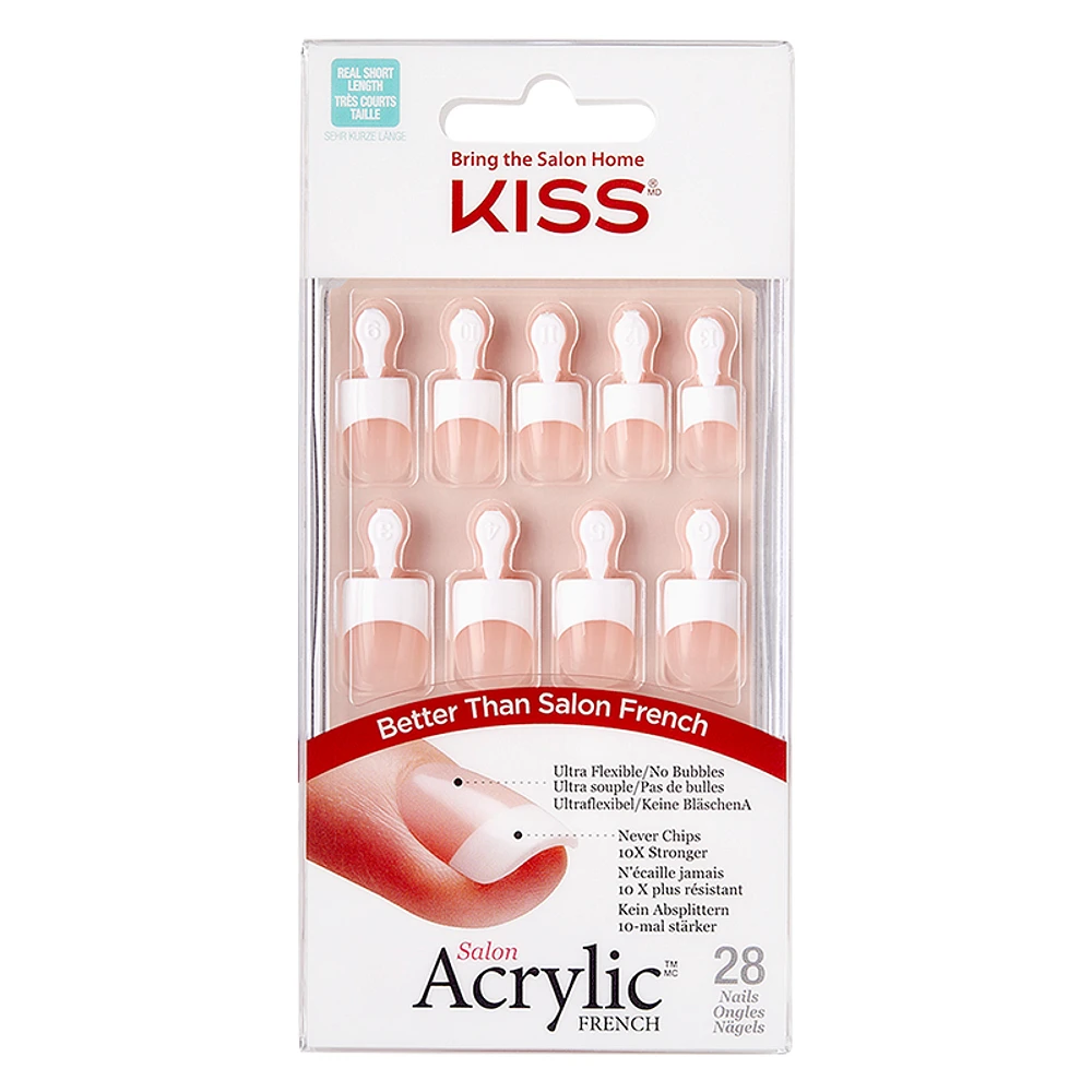 Kiss Salon Acrylic French Kit - Power Play