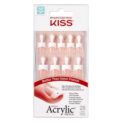 Kiss Salon Acrylic French Kit - Power Play