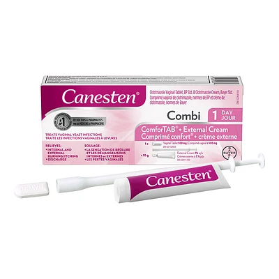 Canesten 1-Day Treatment Combi-Pak - 500mg