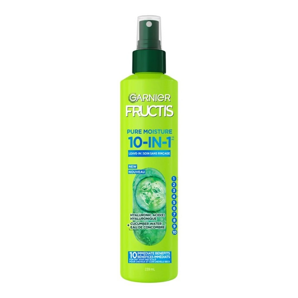 Garnier Fructis Pure Moisture 10-in-1 Leave-in Spray - 239 ml