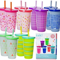 Zak Color Changing Tumblers - Painted Marks - 12s