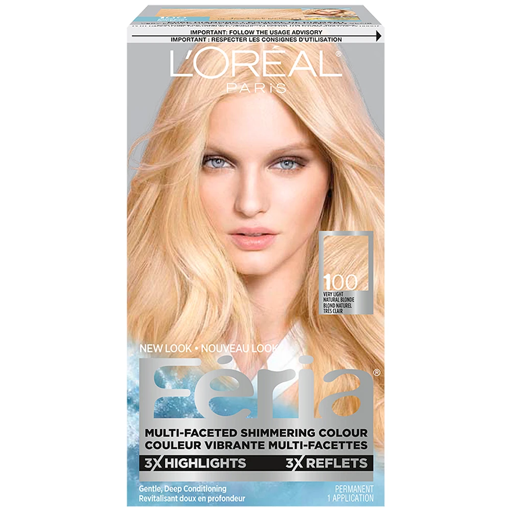 L'Oreal Feria Hair Colour - 100 Very Light Natural Blonde
