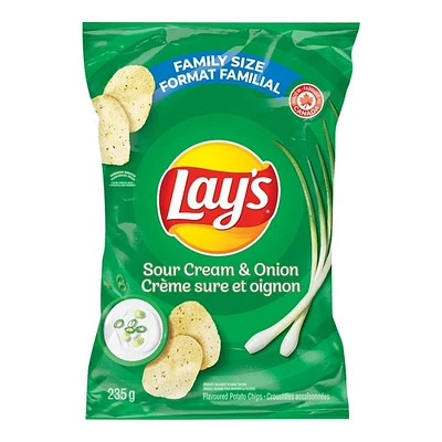 Lay's Potato Chips - Sour Cream & Onion - 235g