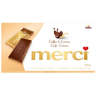 Merci Chocolate - Coffee & Cream - 4 Bars/100g