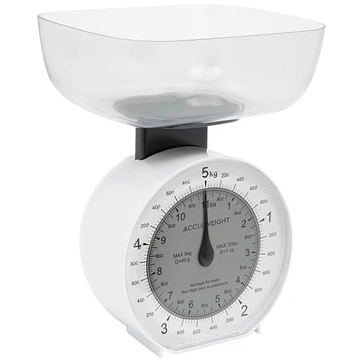 AccuWeight Kitchen Scales - White - KS018G