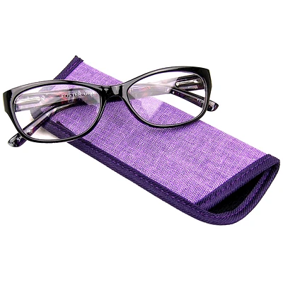 Foster Grant Jo Watercolor Reading Glasses with Case