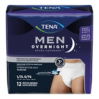 Tena Men Extra Coverage Incontinence Pants - Overnight - Large/Extra large - 12's