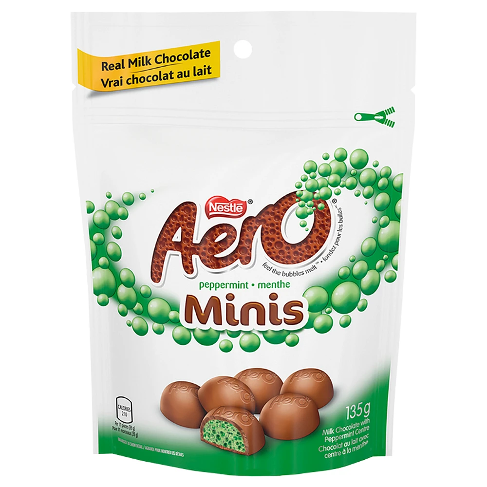 NESTLE Aero Peppermint Milk Chocolate Minis - 135g Pouch