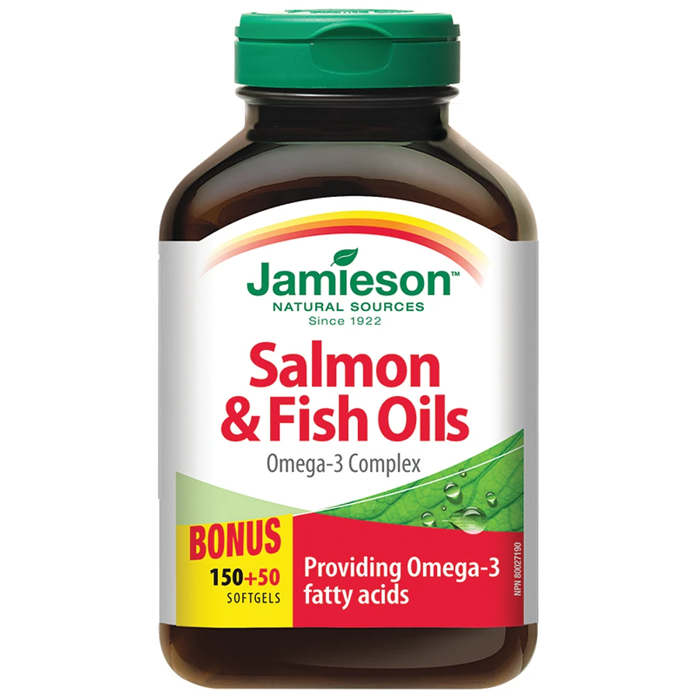 Jamieson Salmon & Fish Oils Omega-3 Complex 1