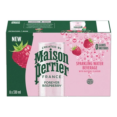 Maison Perrier Sparkling Water - Forever Raspberry - 8 x 330ml