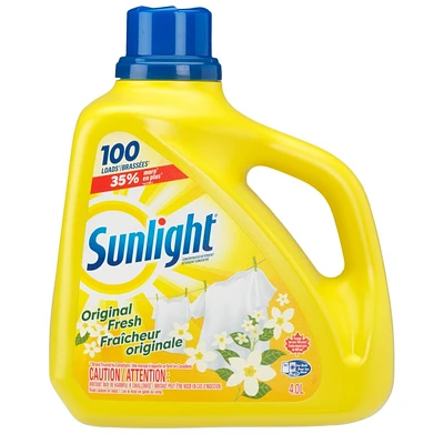 Sunlight Liquid Laundry Detergent - Original Fresh - 4.0l