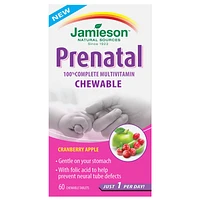 Jamieson Prenatal 100% Complete Chewable Mutlivitamin - Cranberry Apple - 60s