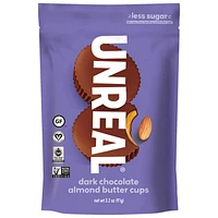 Unreal Vegan Dark Chocolate Almond Butter Cups - 90g