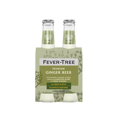 Fever-Tree Premium Ginger Beer - 4x200ml