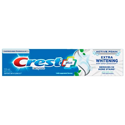 Crest Complete Plus Extra Whitening Toothpaste - Mint - 120ml