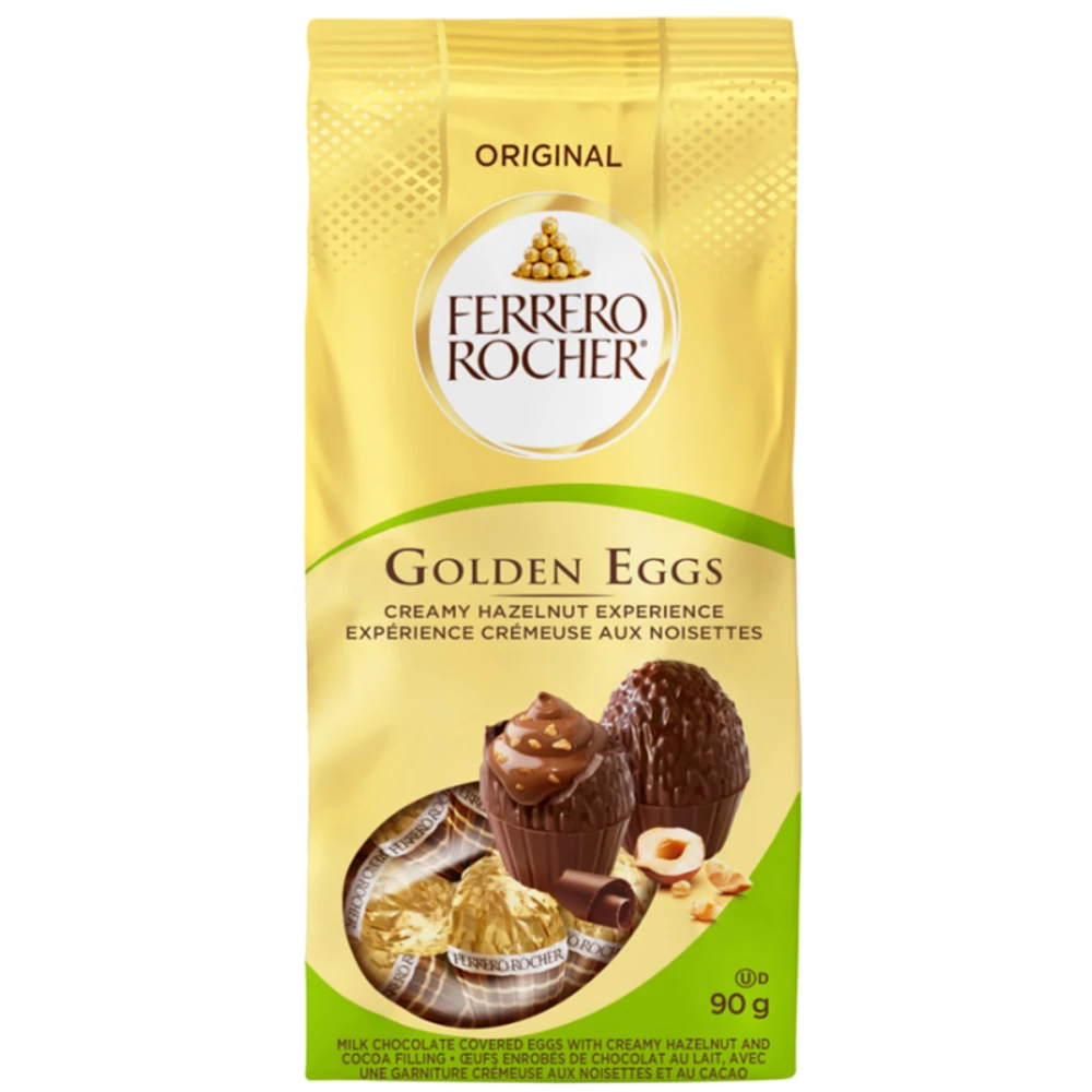 Ferrero Rocher Golden Hazelnut Milk Chocolate Eggs - 90g