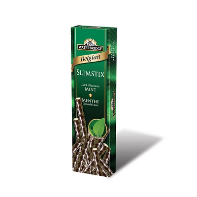 Waterbridge Belgian Slimstix - Dark Chocolate Mint - 75g