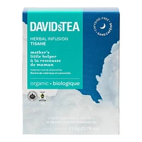 DAVIDsTEA Herbal Infusion Tisane - Mother's Little Helper - 12's