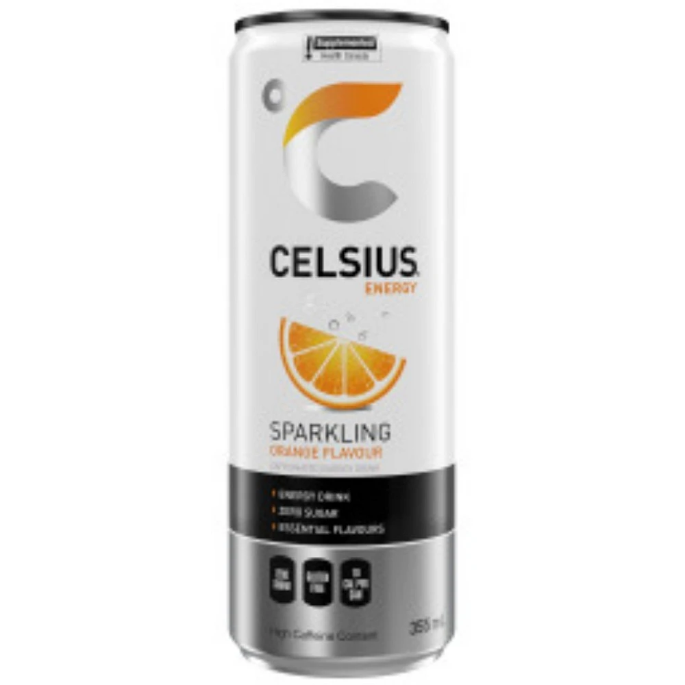 Celsius Sparkling Orange Energy Drink - 355ml