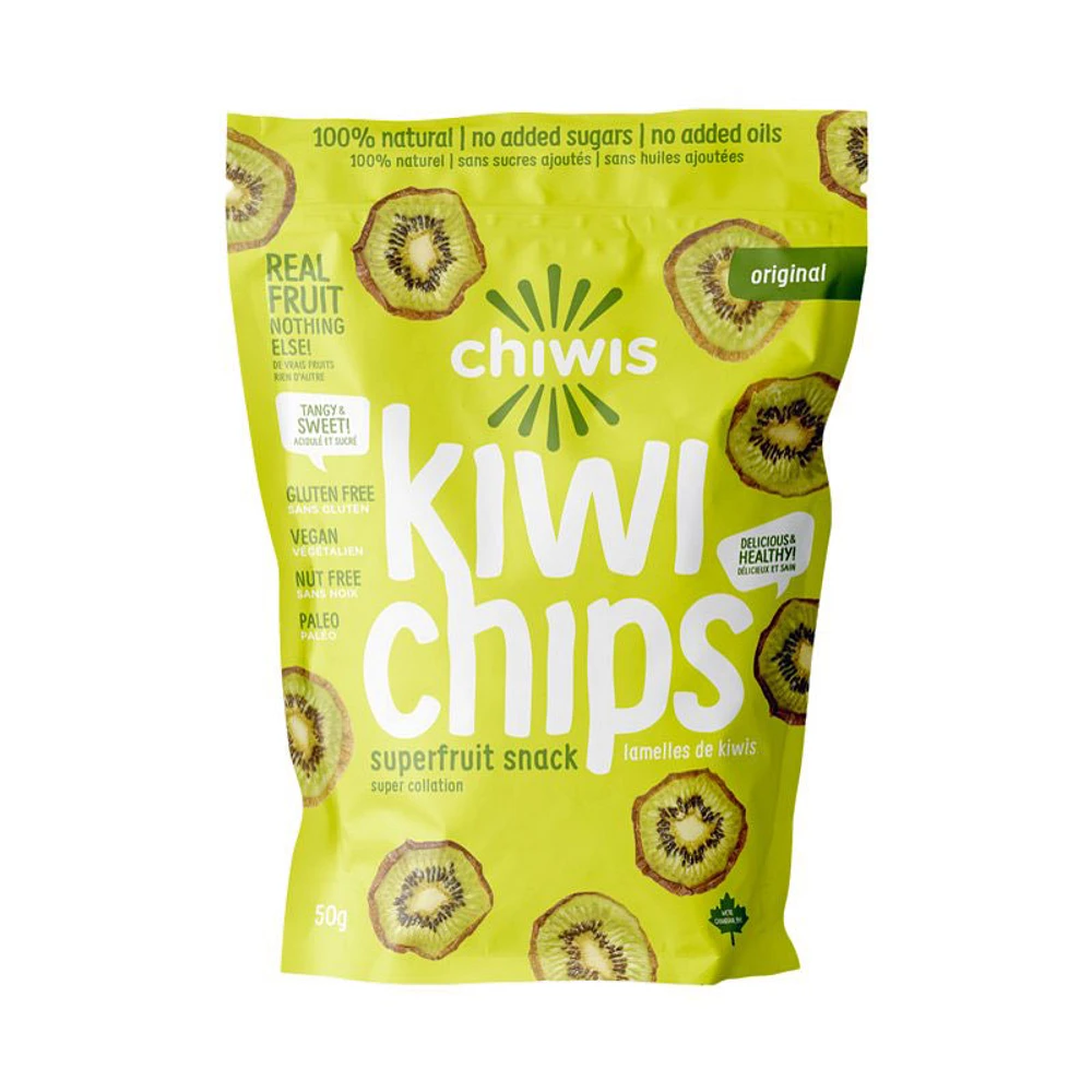 Chiwis Chips Superfruit Snacks - Kiwi - 50g