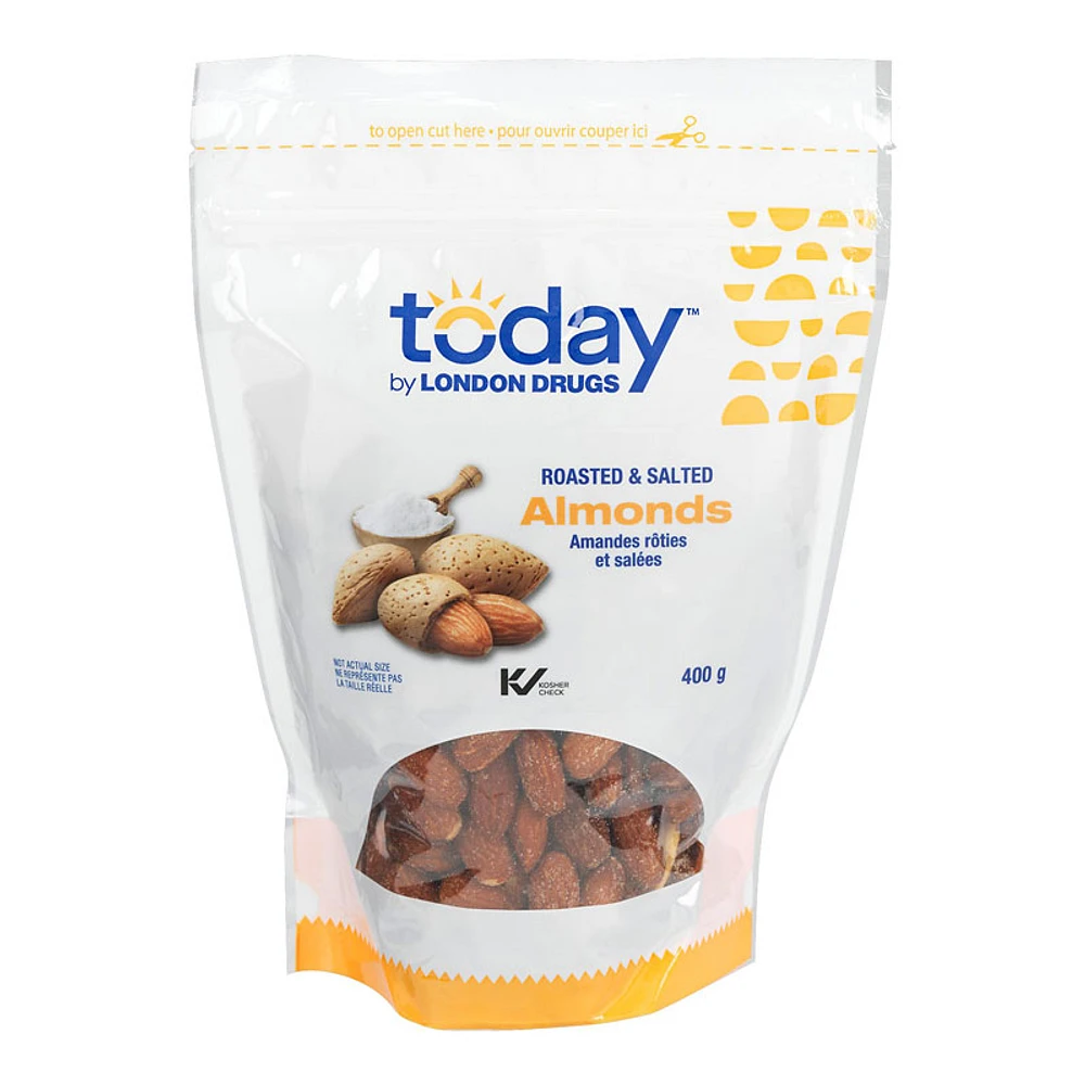 Today by London Drugs - Almonds - Roasted & Salted - 400g
