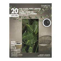 Danson Decor Ivy Garland LED String Lights - 20 Lights