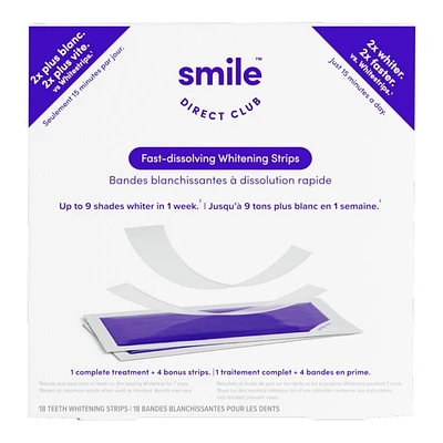 SmileDirectClub Teeth Whitening Strip - 18s