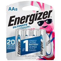 Energizer Ultimate Lithium AA Batteries - 8 Pack