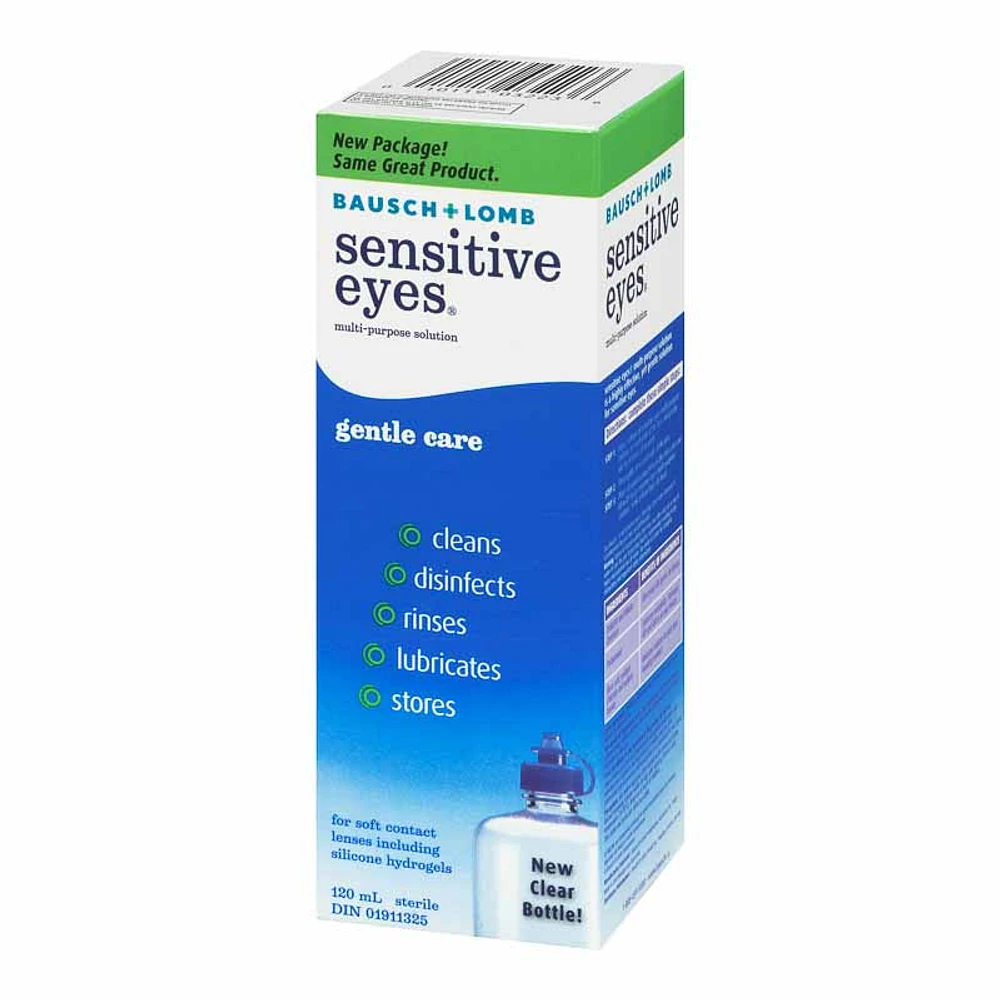 Bausch + Lomb sensitive eyes Contact Lens Disinfecting Solution - 120ml