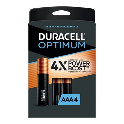 Duracell Optimum AAA Batteries - 4 pack