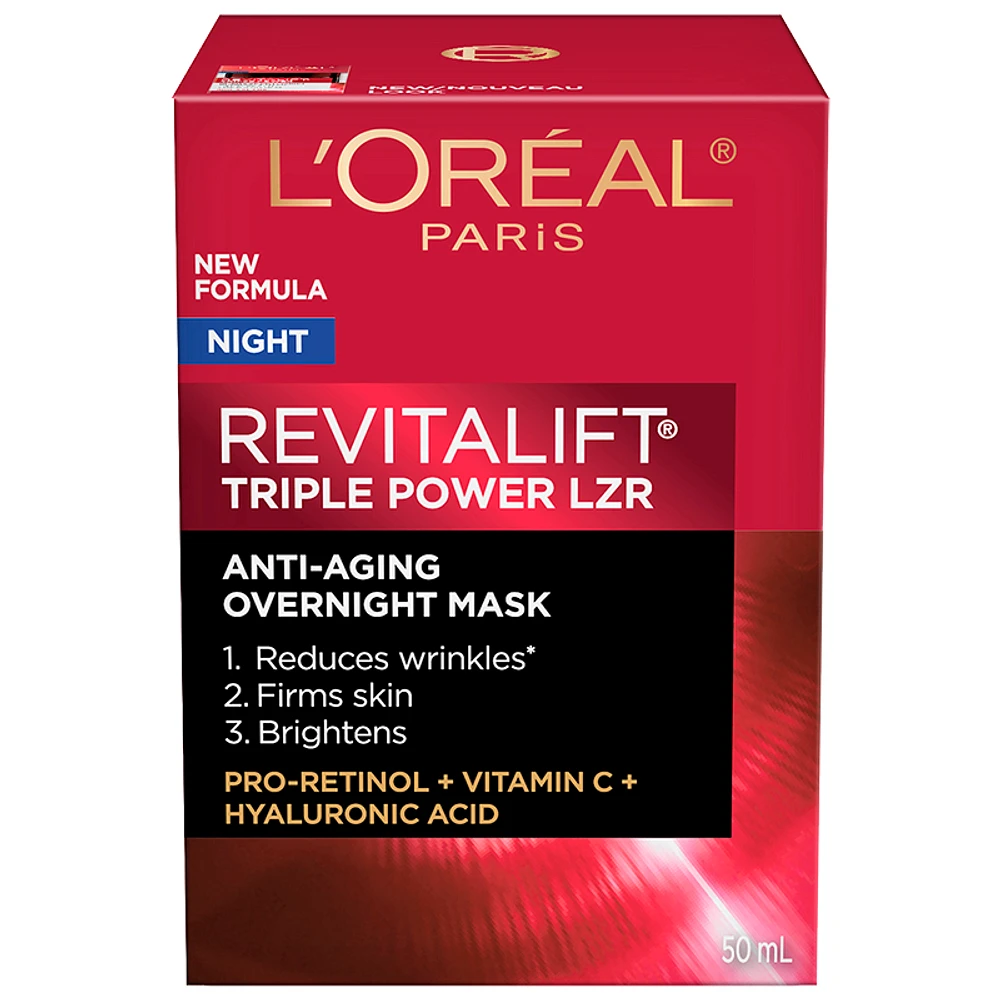 L'Oreal Revitalift Triple Power LZR Anti-Aging Overnight Mask - 50ml