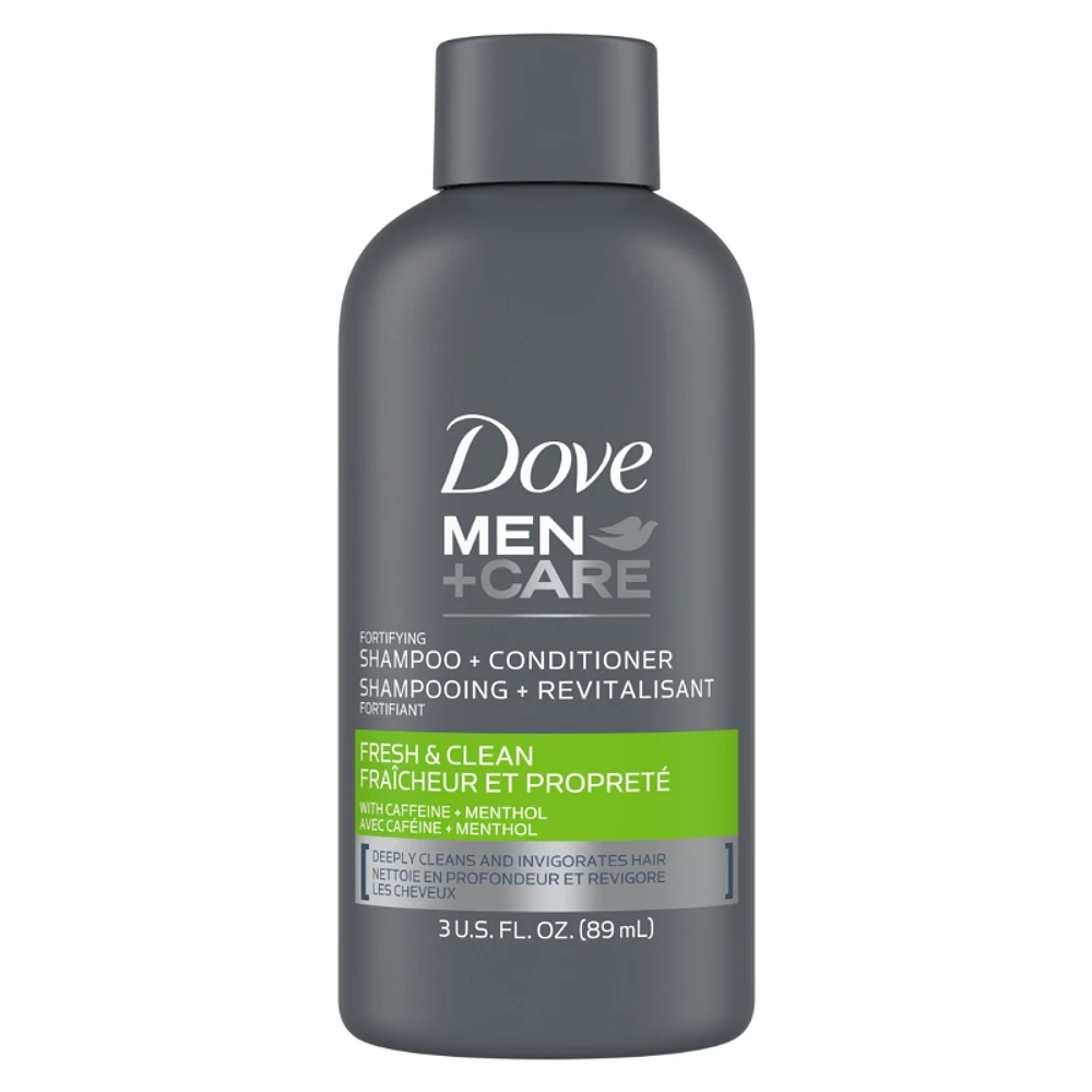 Dove Men+Care Fresh Clean Shampoo + Conditioner - 89ml