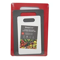 SharpChef Reversible Cutting Board Set - 3 piece