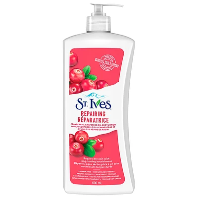 St. Ives Repairing Body Lotion - Cranberry Seed & Grape Seed Oil - 600ml