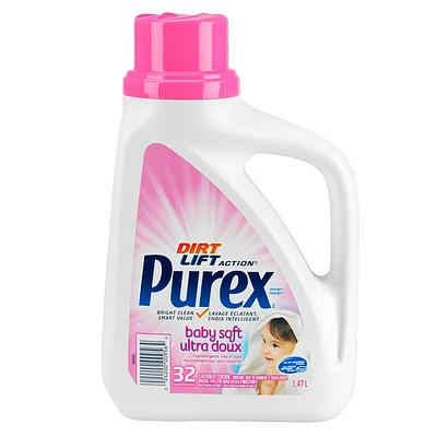 Purex 2X Ultra Baby Soft Liquid Laundry Detergent - 1.47L