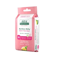 Bamboo Hand & Face Wipes - 30's