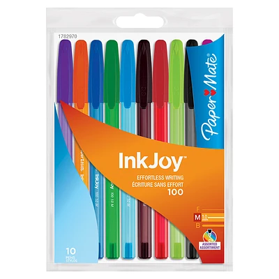 Papermate Ballpoint Pens - Assorted - 10 pack