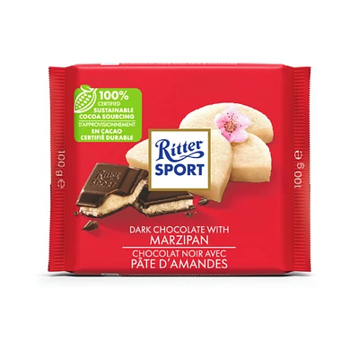 Ritter Sport - Dark Chocolate with Marzipan - 100g