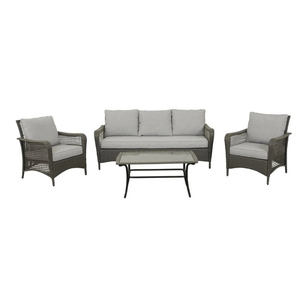 Global Leisure Durham Park Patio Furniture Set - Grey - 4 piece