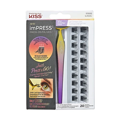 ImPRESS Press-on Falsies Spiky False Lashes Kit