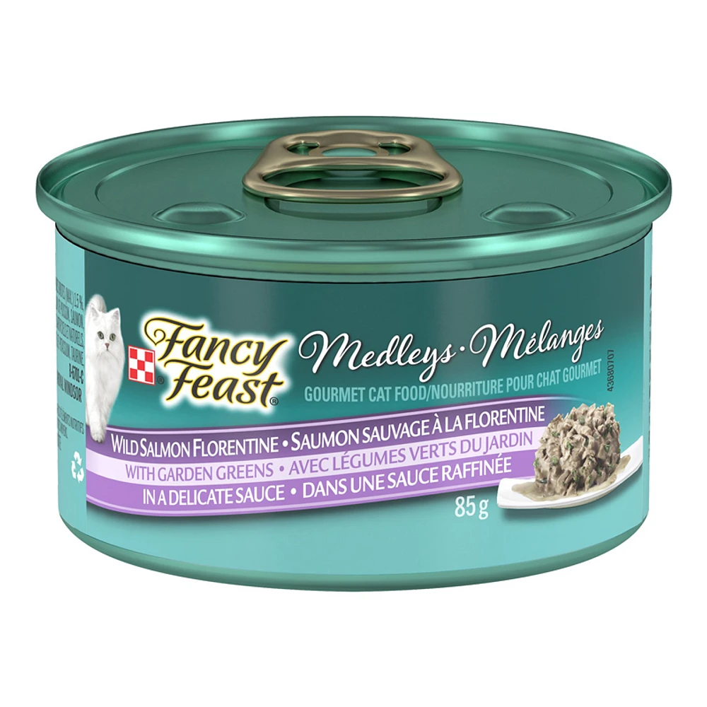 Fancy Feast Wet Cat Food - White Wild Salmon Florentine - 85g