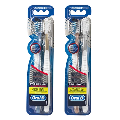 Oral-B CrossAction Pro-Health Toothbrushes - 40/Medium - 2 pack