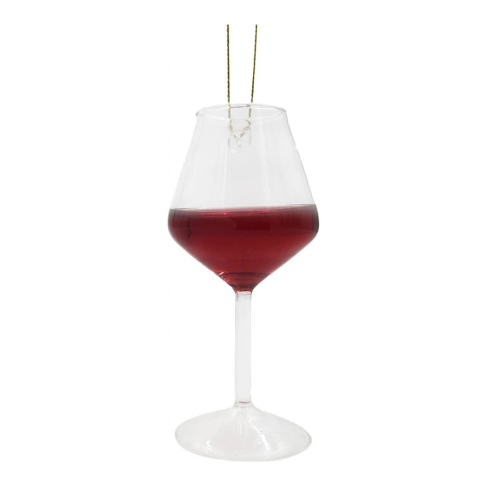 Christmas Forever Christmas Tree Ornament - Red Wine Glass