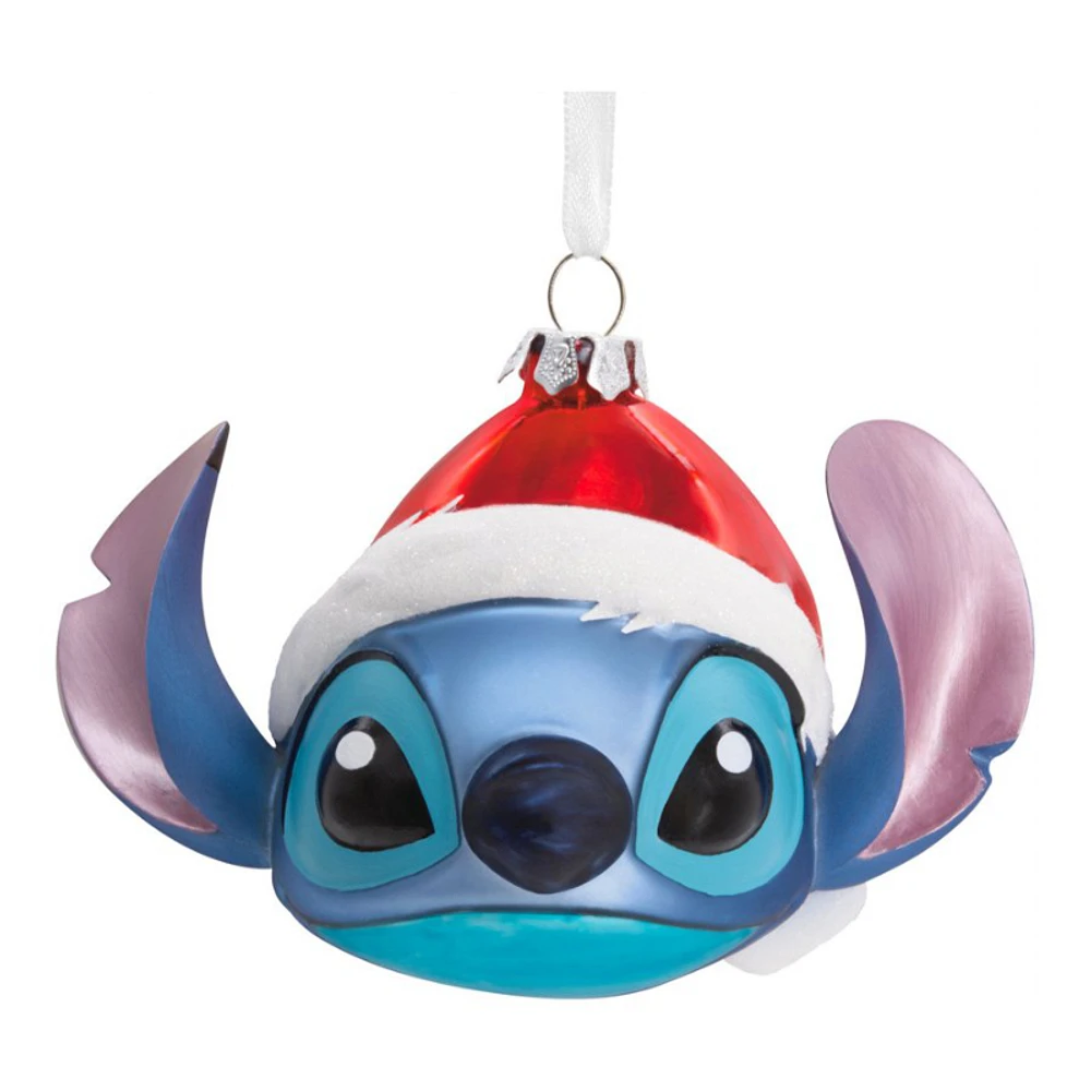 Hallmark Ornaments Disney Lilo & Stitch Christmas Tree Ornament - Stitch in Santa Hat