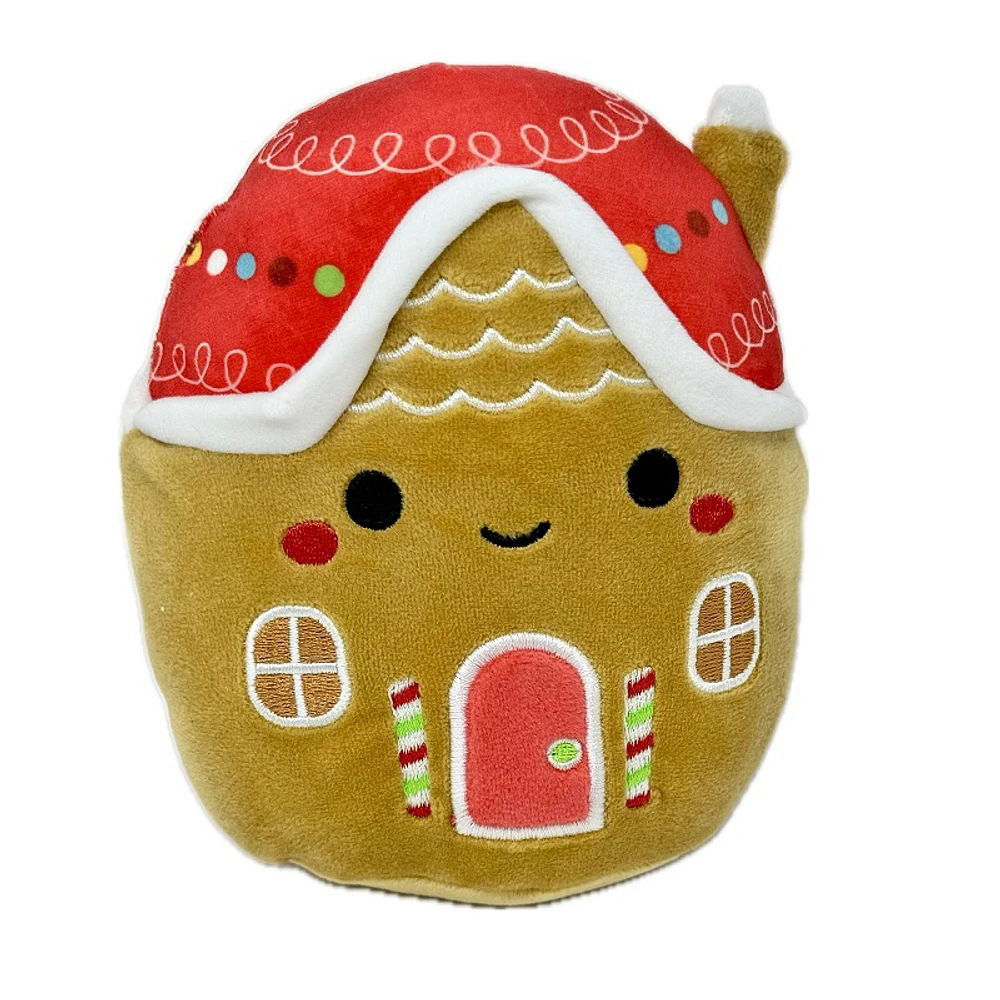 Squishmallows Holiday Plush Toy - Casa Gingerbread House - 5 Inch - 5 x 5 x 3 Inches