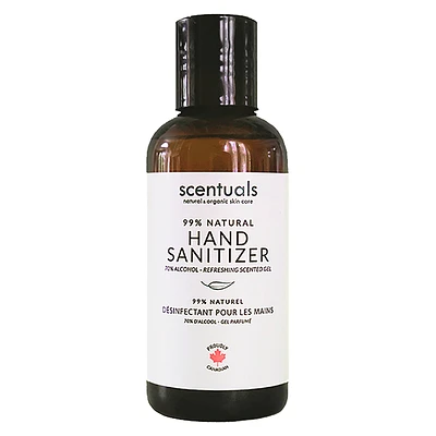 Scentuals 100% Natural Hand Sanitizer Gel - Refreshing - 120ml